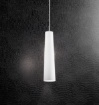 Immagine di Sospensione Cono Vetro Bianco Per Cucina Canna Perenz