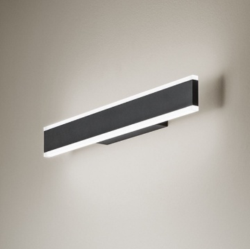 Immagine di Applique Led Rettangolare Kante Nero 16w CCT Perenz 41 cm