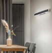 Immagine di Applique Led Rettangolare Kante Nero 16w CCT Perenz 41 cm