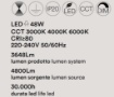 Immagine di Lampadario Led Da Tavolo Rettangolare Bianco 48w CCT Perenz Kante