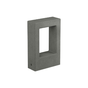 Immagine di Paletto Esterno Basso Cemento Grigio 30cm Led 10w Sander Redo IP65