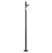 Immagine di Lampioncino Grigio Per Esterni 103 cm Sfera Led 12w 3000k Magnus Redo