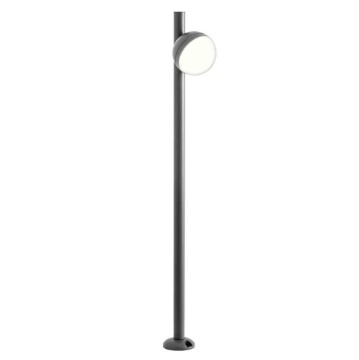 Immagine di Lampioncino Grigio Per Esterni 103 cm Sfera Led 12w 3000k Magnus Redo