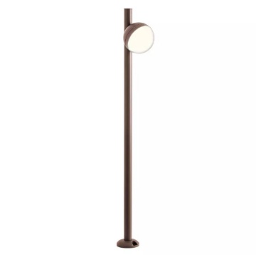 Immagine di Paletto da Esterno Sfera Led 3000k Magnus Corten 103 cm Redo