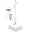 Immagine di Lampione Moderno da Giardino Magnus Antracite Led 20w 3000k Redo