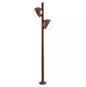 Immagine di Lampioncino Per Giardino Magnus Corten Sfere Led 20w 3000k Redo IP54