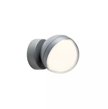 Immagine di Applique Sfera Led 3000k Per Esterni Grigio IP54 Magnus Redo