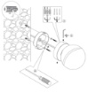 Immagine di Applique Sfera Led 3000k Per Esterni Grigio IP54 Magnus Redo