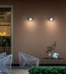 Immagine di Applique Sfera Led 3000k Per Esterni Grigio IP54 Magnus Redo