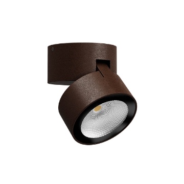 Immagine di Faretto Orientabile Esterno Parete Soffitto Corten Led 13w Shaft Redo