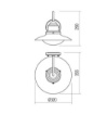 Immagine di Applique Esterno Lanterna Grigio Scuro Con Vetro IP44 Elio Redo