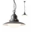 Immagine di Lampadario da Esterno Grigio Con Vetro Stile Nautico IP44 Elio Redo