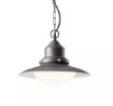 Immagine di Lampadario da Esterno Grigio Con Vetro Stile Nautico IP44 Elio Redo
