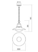 Immagine di Lampadario da Esterno Grigio Con Vetro Stile Nautico IP44 Elio Redo