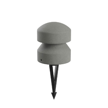 Immagine di Lampioncino Basso da Esterno Cemento Grigio 18cm Led 8w Cliff Redo IP65