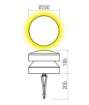 Immagine di Lampione Basso da Giardino Mattone Cemento Led Cliff Redo Con Picchetto
