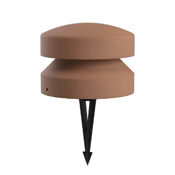 Immagine di Lampione Basso da Giardino Mattone Cemento Led Cliff Redo Con Picchetto