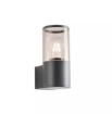 Immagine di Applique Cilindro Esterni Antracite Luce Diffusa E27 Redo Fred IP54