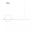 Immagine di Lampadario Giotto Bianco Led 46w Dimmerabile Per Sala da Pranzo Redo