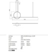 Immagine di Lampadario Giotto Bianco Led 46w Dimmerabile Per Sala da Pranzo Redo