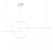 Immagine di Lampadario Soggiorno Moderno Led Dimmer 56w Giotto Bianco Redo