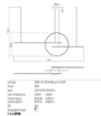 Immagine di Lampadario Nero Per Tavolo Scrivania Led Dimmer 56w Giotto Redo