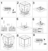 Immagine di Lampioncino Cubo da Giardino Antracite Landmark Redo IP54
