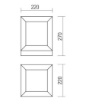Immagine di Lampioncino Basso Cubo Per Esterni Marrone 27 cm Landmark Redo IP54