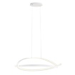 Immagine di Lampadario Moderno Bianco Impuls Nastro Led Dimmer 38w 3000k Redo