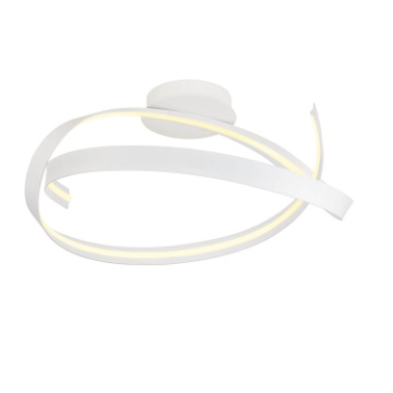 Immagine di Plafoniera Nastro Bianco Rotonda Led Impuls 3000k Dimmerabile Redo