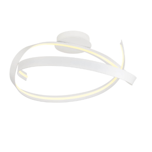 Immagine di Plafoniera Nastro Bianco Rotonda Led Impuls 3000k Dimmerabile Redo
