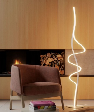 Immagine di Piantana Salotto Impuls Bianco Led Dimmer 3000k Redo