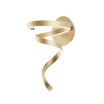 Immagine di Applique Scroll Redo Spirale Oro Led 15w CCT Dimmerabile