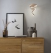 Immagine di Applique Scroll Redo Spirale Oro Led 15w CCT Dimmerabile