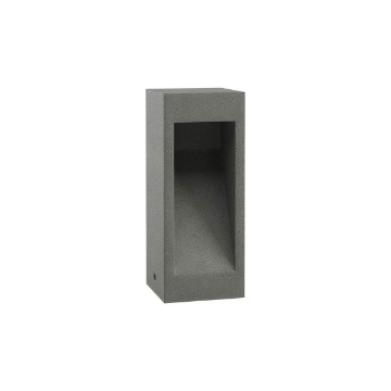 Immagine di Paletto Basso da Giardino Cemento Scuro 30cm Led 10w Toss Redo IP65