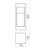 Immagine di Paletto Basso da Esterno Redo Toss Mattone 30cm Led 10w IP65