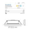 Immagine di Faretto Incasso Bianco Slim 120mm Led CCT 6w Intec Light