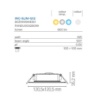 Immagine di Faretto Quadrato Sottile Incasso Slim 12x12 Led 6w CCT Intec