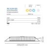 Immagine di Incasso Led Quadrato Sottile Slim Intec 18w CCT 22x22 cm
