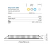 Immagine di Faretto Incasso Led Quadrato Slim Intec 24w CCT 295mm