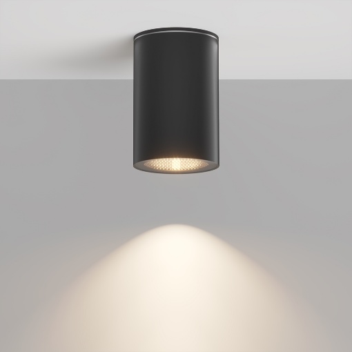 Immagine di Faretto da Soffitto Esterno Cilindro Roll Nero GU10 Maytoni IP54