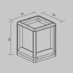 Immagine di Paletto Cubo Luminoso da Giardino Basso 21 cm Trim Maytoni IP65