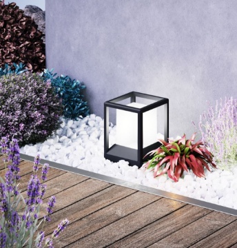 Immagine di Paletto Cubo Luminoso da Giardino Basso 21 cm Trim Maytoni IP65