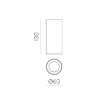 Immagine di Faretto Nero da Soffitto Pipe Led 12w 3000k CRI90 Dimmer Triac ACB