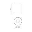 Immagine di Faretto Tondo da Soffitto Bianco Led 18w 3000k CRI90 Pipe ACB Ø10cm