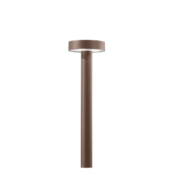 Immagine di Palo Da Giardino Moderno Fungo 70 cm Marrone Corten 4xG9 IP65