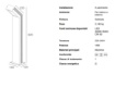 Immagine di Lampioncino Anglet Esterno 80 cm Led 3000k IP54
