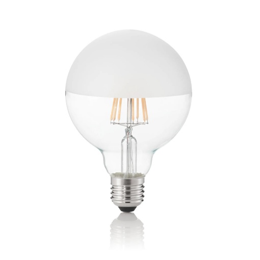 Immagine di Ideal Lux E27 globo d095 08w 3000k cri80 satin mezza