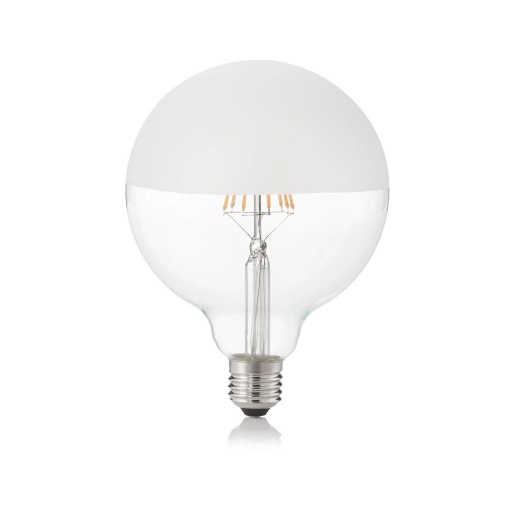 Immagine di Ideal Lux E27 globo d125 08w 3000k cri80 satin mezza