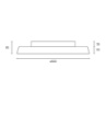 Immagine di Plafoniera Moderna 50cm Led Dimmer CCT 39w Urban Affralux